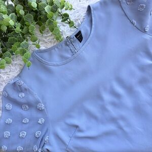 Joress Long Sleeve Swiss Dot Blouse